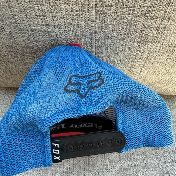 Fox Racing Moto-X Hat - Red, White, Blue TeamFox Hellion Flexfit Ball Cap - Picture 4 of 6